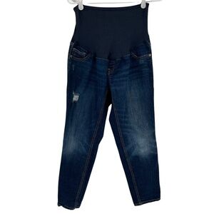Old Navy Full Panel Boyfriend Skinny Distressed Jeans Size 6 Maternity Women’s